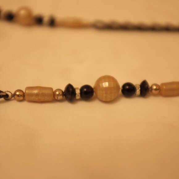 COPY - Netal link geometric shaped beads long sweater Necklace - Picture 6 of 6